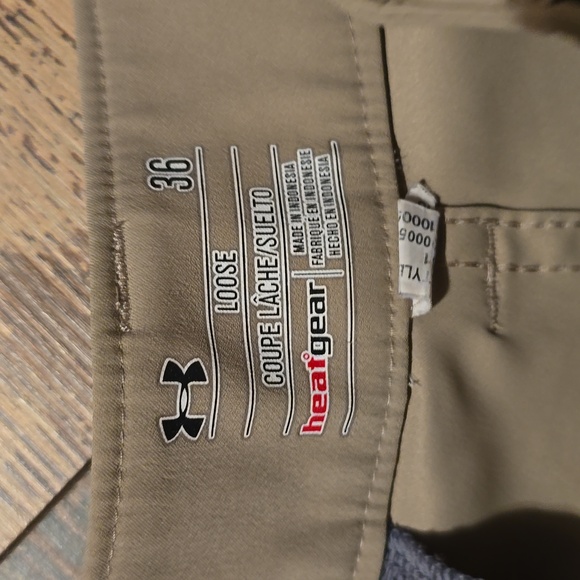 Under Armour Heat Gear Shorts Brown Mens Size‎ 36 - Picture 2 of 4